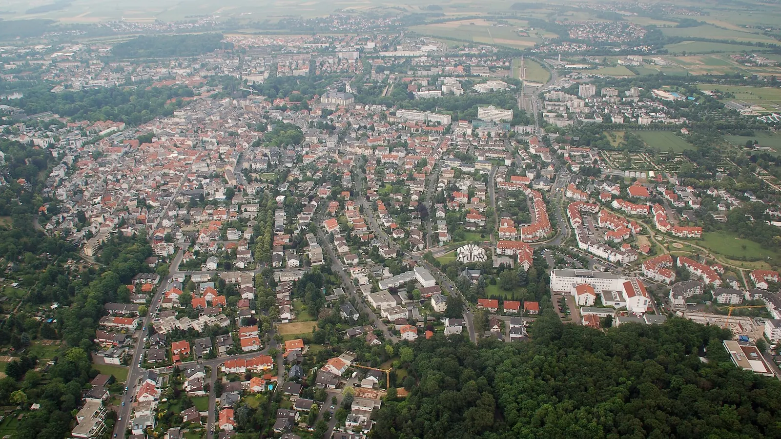 Charakteristisches Stadtmotiv in Bad Nauheim